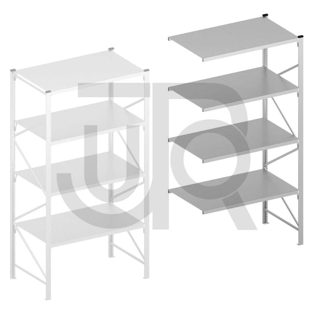 Halfzware grootvakstelling H3000 x D900 | aanbouwset vak 1500 mm-0
