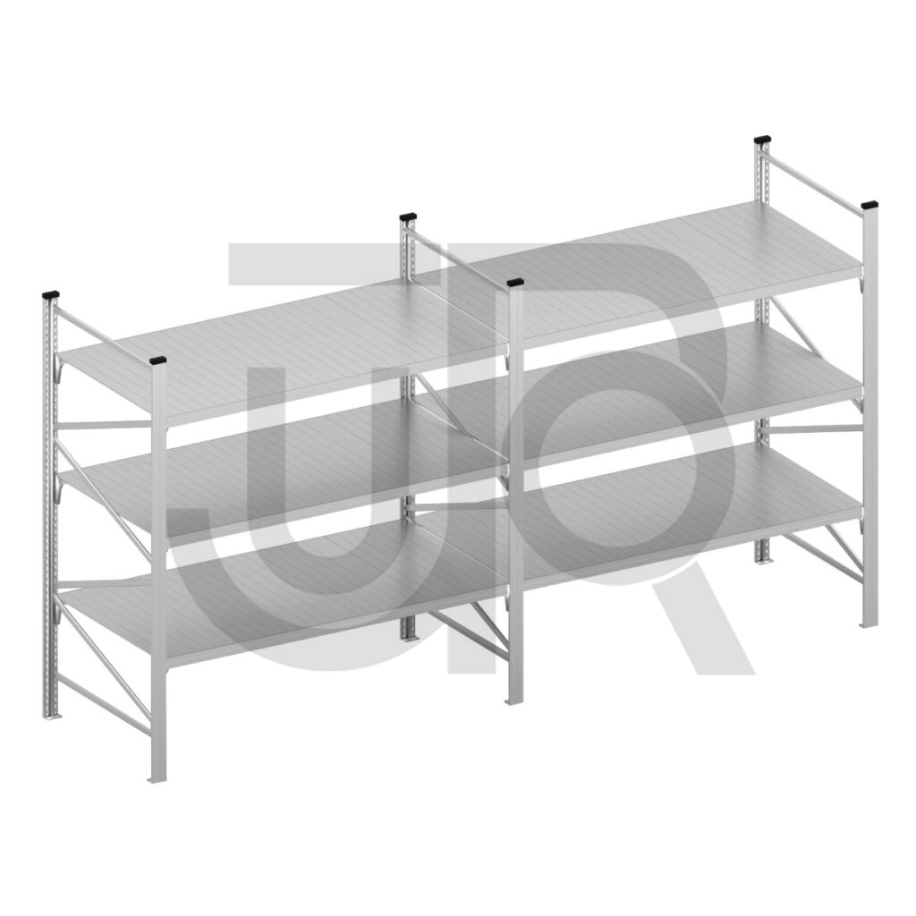 Halfzware grootvakstelling H2000 x D600 | voordeelrij 2x vak 1800 mm-0