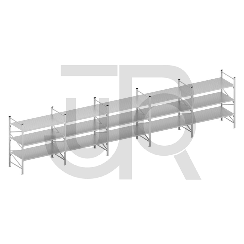 Halfzware grootvakstelling H2000 x D600 | voordeelrij 5x vak 1800 mm-0