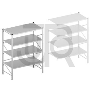 Halfzware grootvakstelling H2500 x D700 | startset vak 1800 mm-0