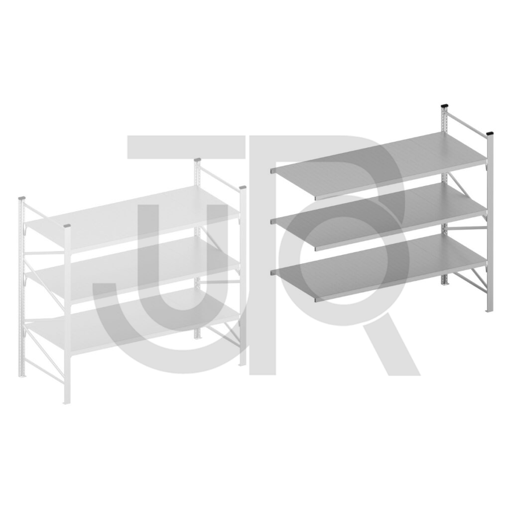 Halfzware grootvakstelling H2000 x D1200 | aanbouwset vak 2100 mm-0