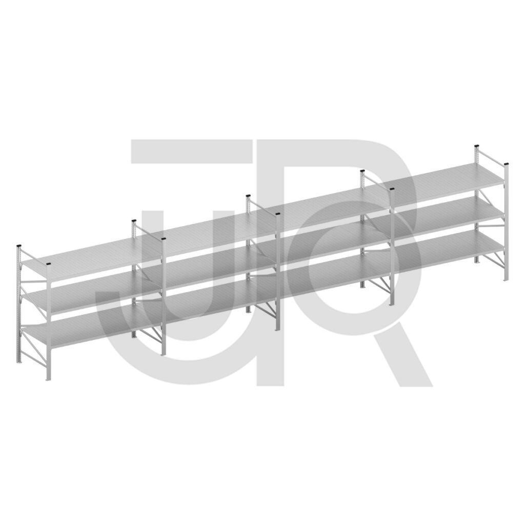 Halfzware grootvakstelling H2000 x D600 | voordeelrij 4x vak 2100 mm-0