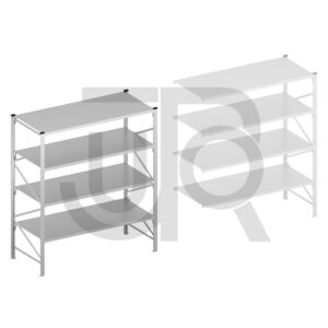 Halfzware grootvakstelling H2500 x D1200 | startset vak 2100 mm-0