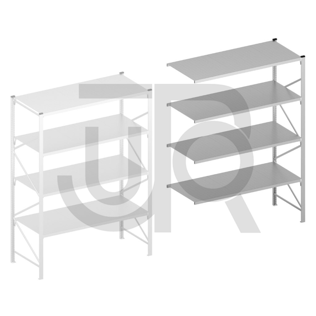 Halfzware grootvakstelling H3000 x D1000 | aanbouwset vak 2100 mm-0