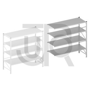 Halfzware grootvakstelling H2500 x D1100 | aanbouwset vak 2400 mm-0