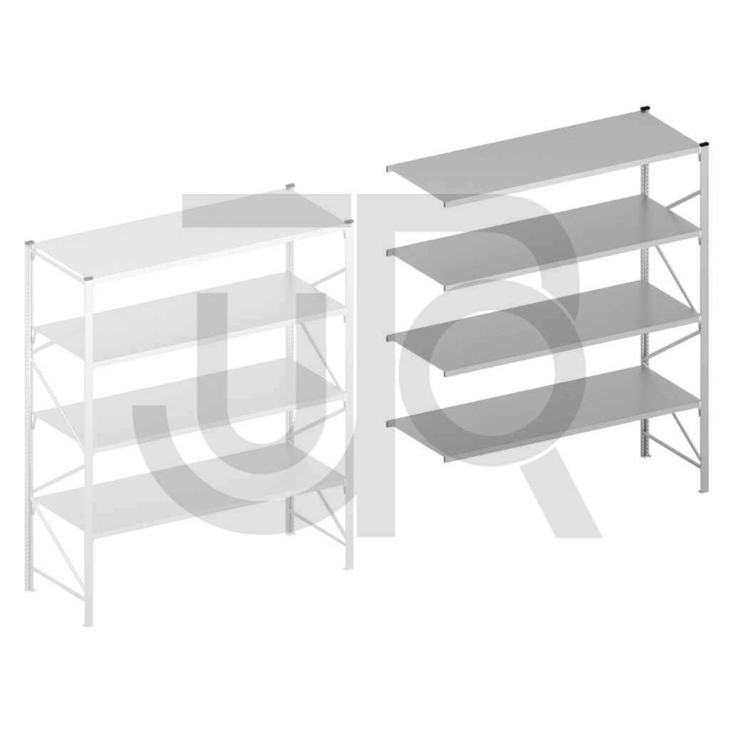 Halfzware grootvakstelling H3000 x D1200 | aanbouwset vak 2400 mm-0
