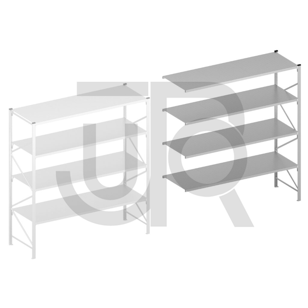 Halfzware grootvakstelling H3000 x D1100 | aanbouwset vak 2700 mm-0