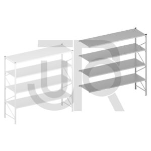 Halfzware grootvakstelling H3000 x D800 | aanbouwset vak 3000 mm-0