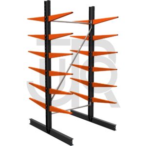 Dubbelzijdige draagarmstelling H2250 mm, 6 niveaus arm 600 mm | startset-0