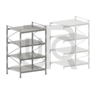 Zware grootvakstelling TS4 H2476 x D1000 | startset vak 1220 mm-0