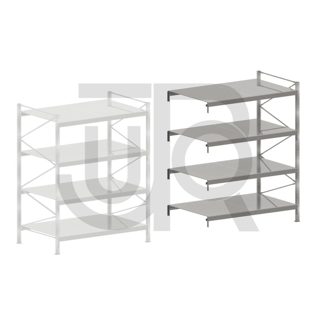 Zware grootvakstelling TS4 H2476 x D1200 | aanbouwset vak 1520 mm-0