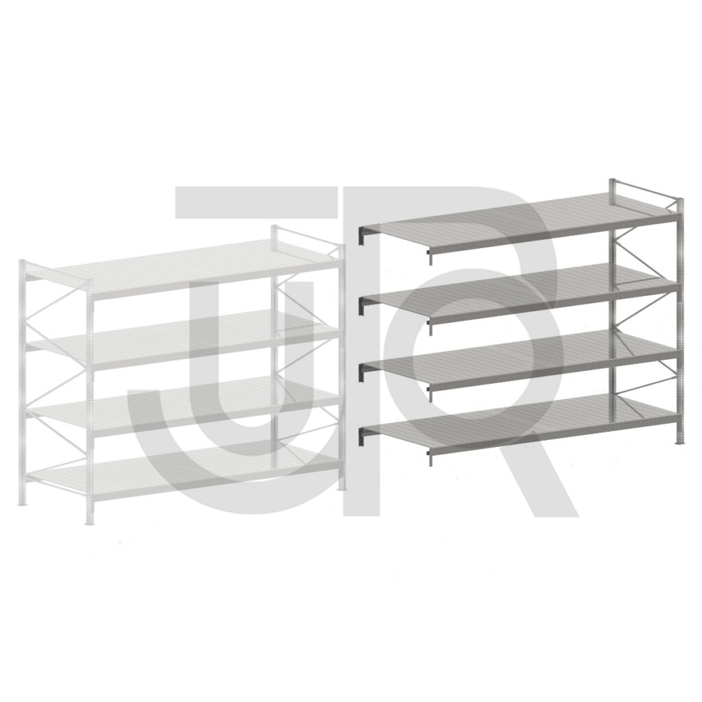 Zware grootvakstelling TS4 H2476 x D1200 | aanbouwset vak 2420 mm-0