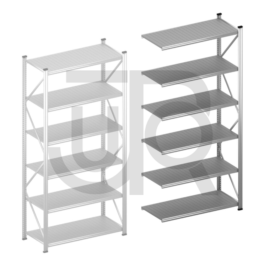 Lichte grootvakstelling USA H3000 x D600 | aanbouwset vak 1350 mm-0