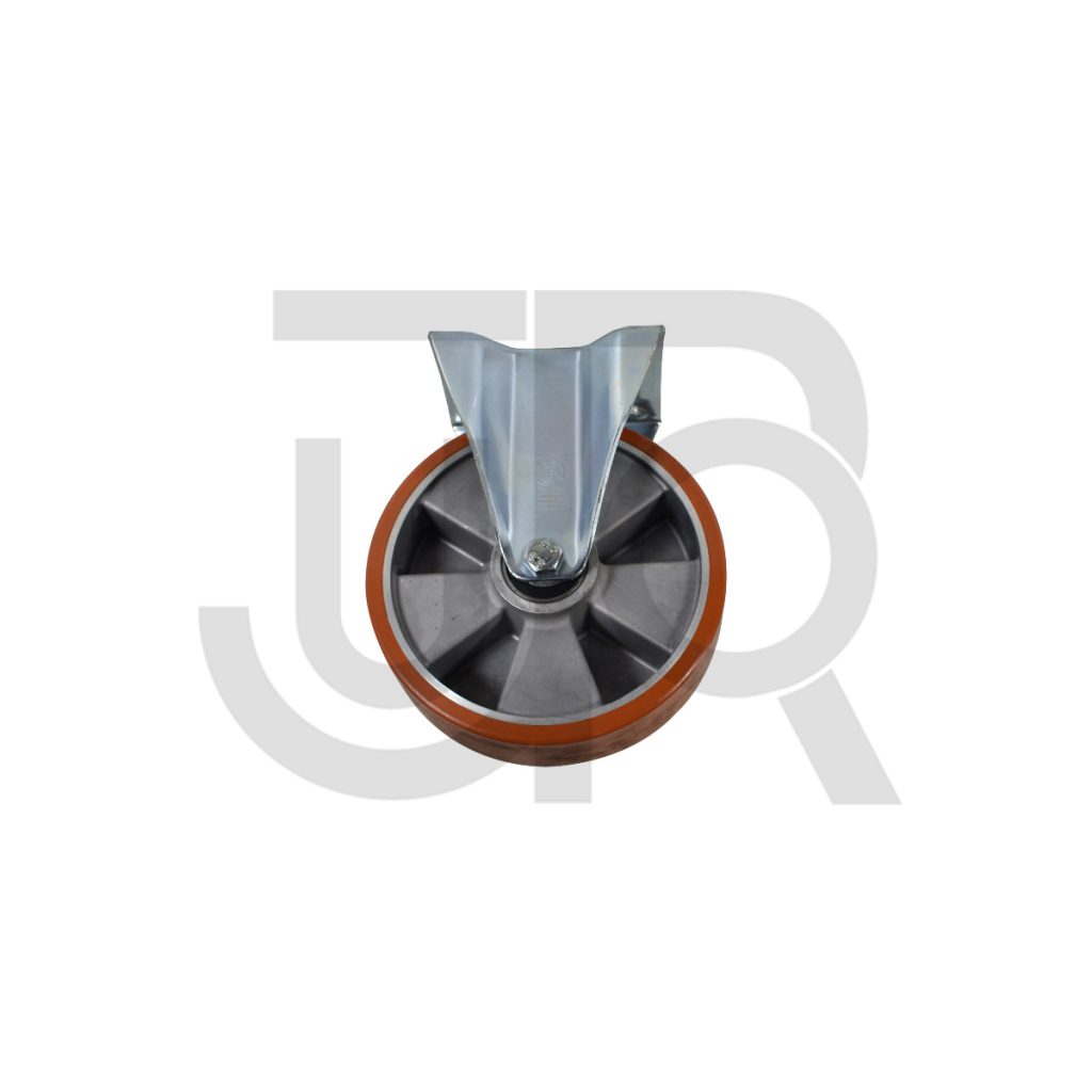 Bokwiel 200 mm, polyurethaan met aluminium kern met kogellager, 750 Kg-0