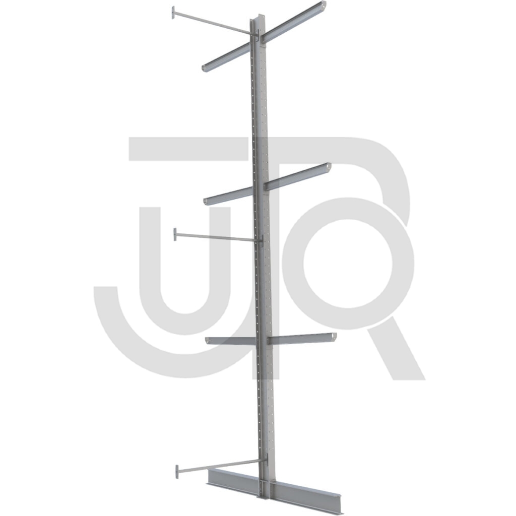 Dubbelzijdige draagarmstelling H6000 mm, 3 niveaus arm 1000 mm| aanbouwset-0