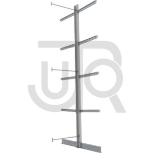 Dubbelzijdige draagarmstelling H6000 mm, 4 niveaus arm 1000 mm| aanbouwset-0