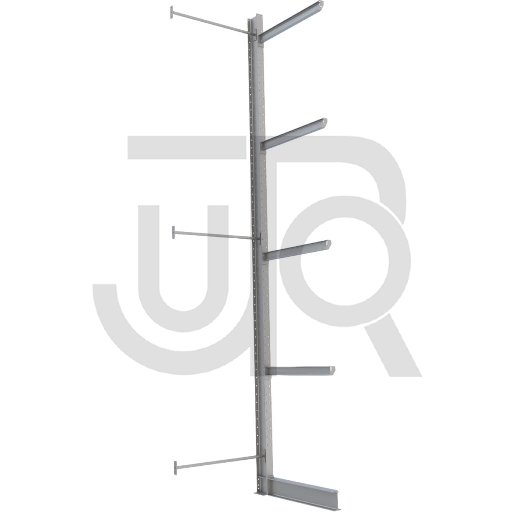 Enkelzijdige draagarmstelling H6000 mm, 4 niveaus arm 1200 mm| aanbouwset-0