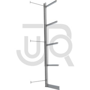 Enkelzijdige draagarmstelling H6000 mm, 4 niveaus arm 1000 mm| aanbouwset-0