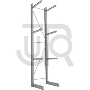 Enkelzijdige draagarmstelling H6000 mm, 3 niveaus arm 1000 mm| startset-0