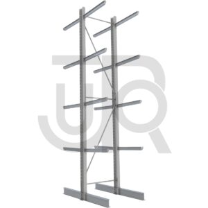 Dubbelzijdige draagarmstelling H6000 mm, 4 niveaus arm 1200 mm| startset-0