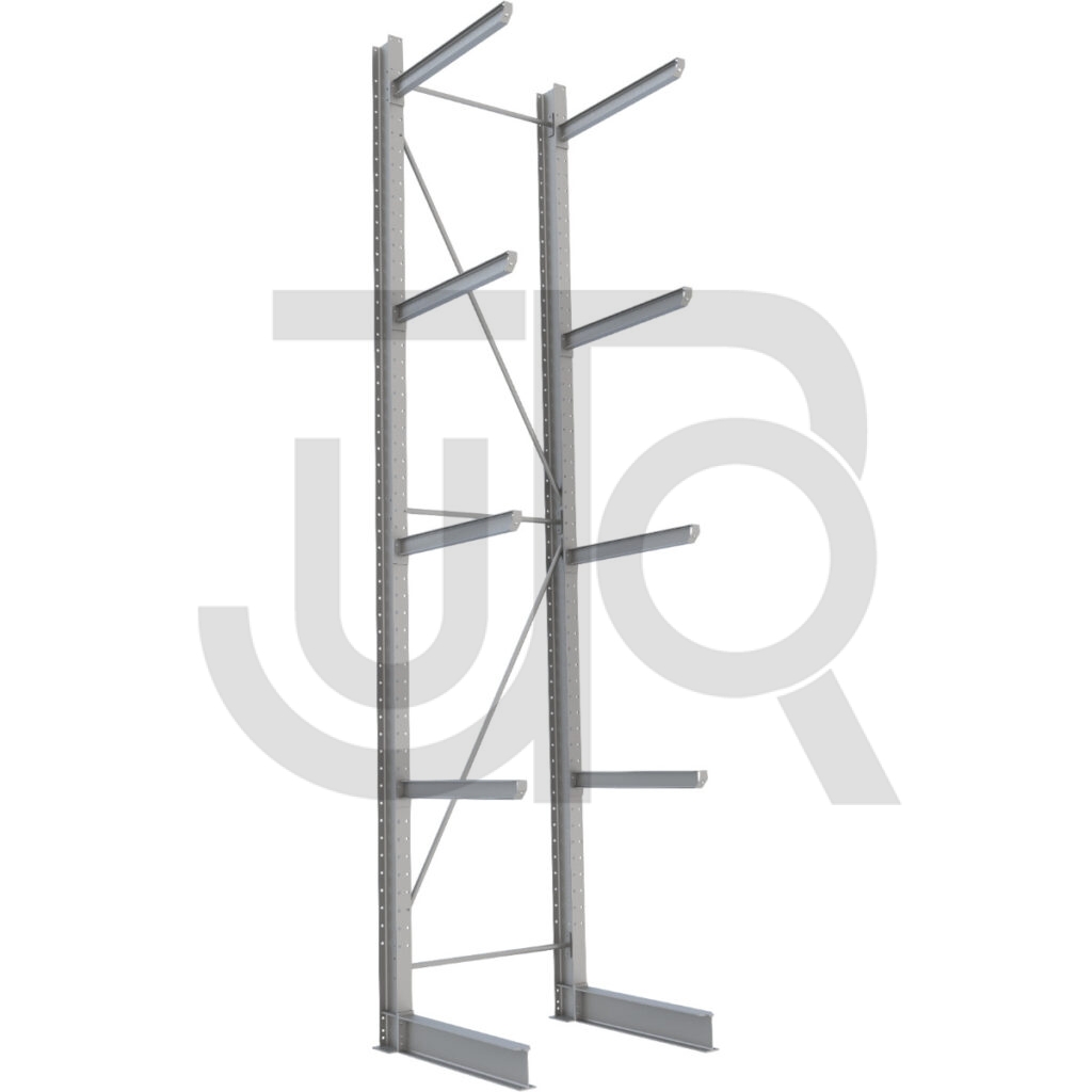 Enkelzijdige draagarmstelling H6000 mm, 4 niveaus arm 1000 mm| startset-0