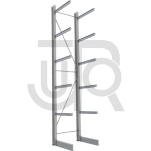 Enkelzijdige draagarmstelling H6000 mm, 5 niveaus arm 1000 mm| startset-0