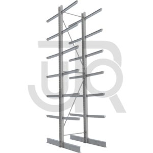 Dubbelzijdige draagarmstelling H6000 mm, 6 niveaus arm 1000 mm| startset-0