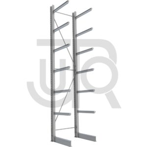 Enkelzijdige draagarmstelling H6000 mm, 6 niveaus arm 1000 mm| startset-0