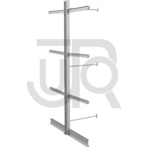 Dubbelzijdige draagarmstelling H4500 mm, 3 niveaus arm 1000 mm| aanbouwset-0