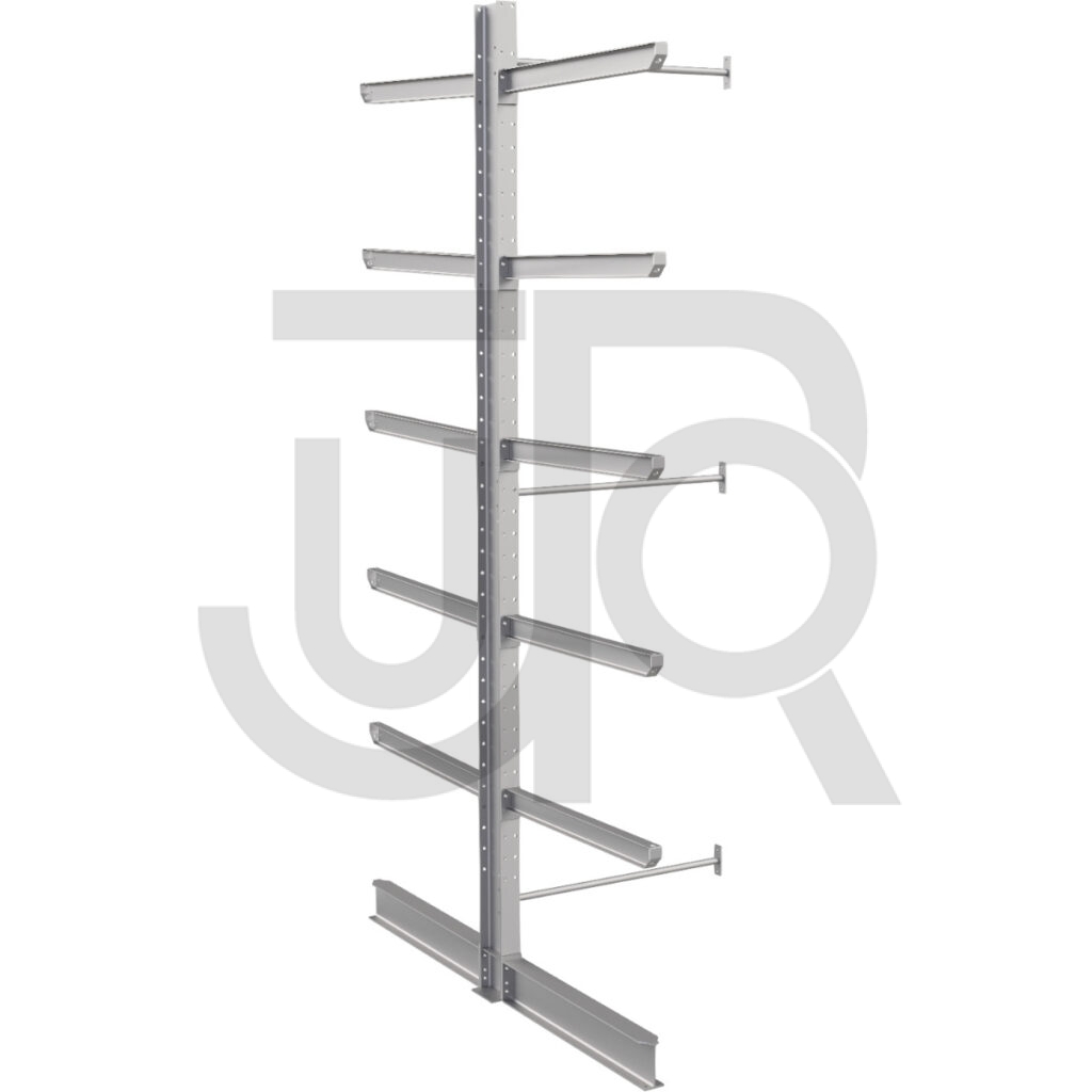 Dubbelzijdige draagarmstelling H4500 mm, 5 niveaus arm 1200 mm| aanbouwset-0
