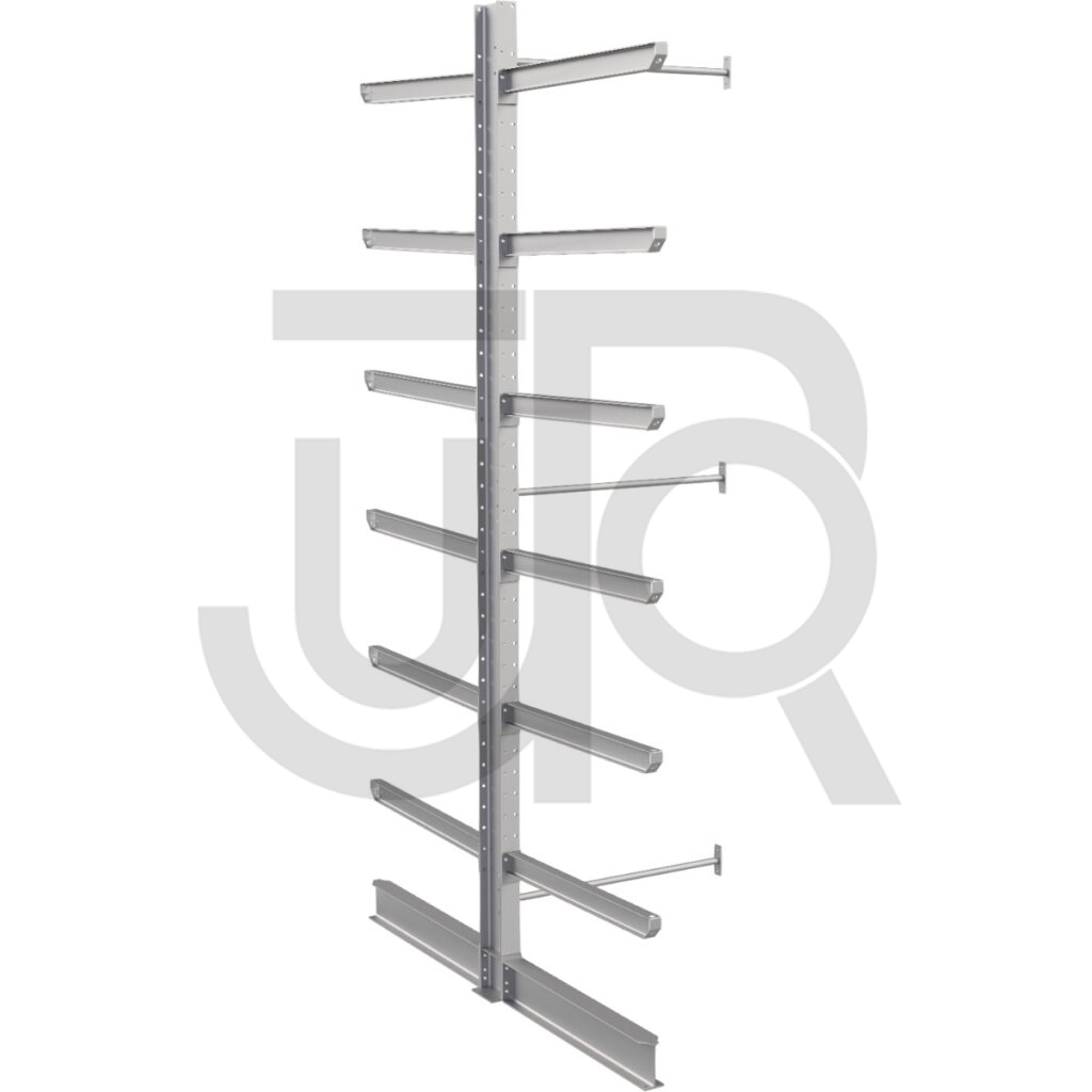 Dubbelzijdige draagarmstelling H4500 mm, 6 niveaus arm 1200 mm| aanbouwset-0