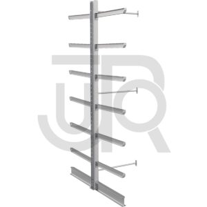 Dubbelzijdige draagarmstelling H4500 mm, 6 niveaus arm 1200 mm| aanbouwset-0