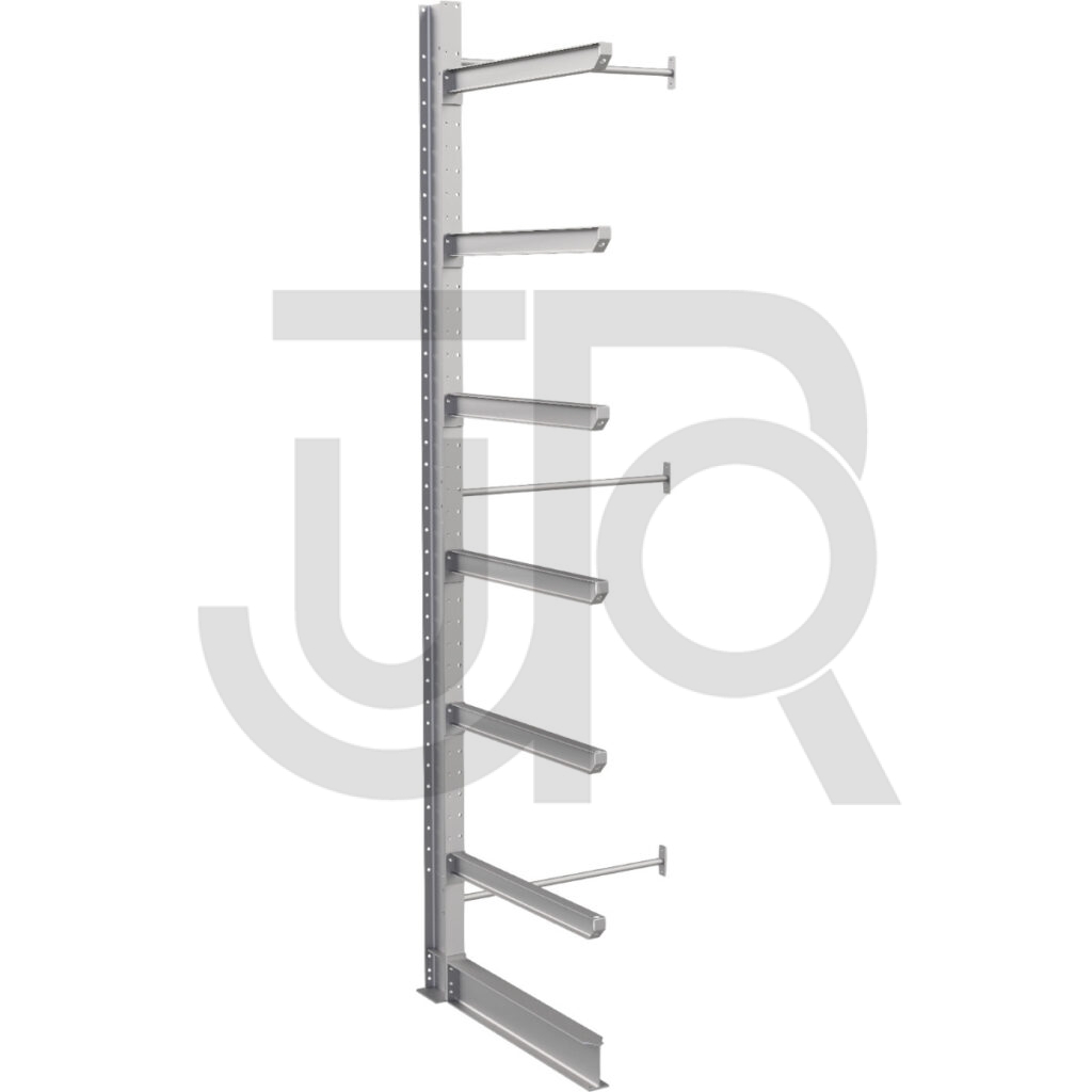 Enkelzijdige draagarmstelling H4500 mm, 6 niveaus arm 1000 mm| aanbouwset-0