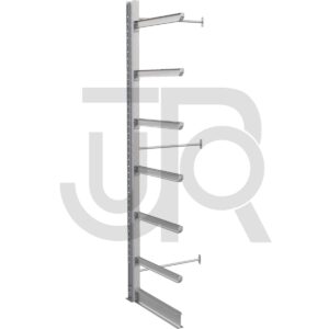 Enkelzijdige draagarmstelling H4500 mm, 6 niveaus arm 1000 mm| aanbouwset-0