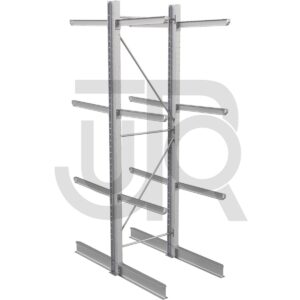 Dubbelzijdige draagarmstelling H4500 mm, 3 niveaus arm 1200 mm| startset-0