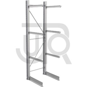 Enkelzijdige draagarmstelling H4500 mm, 3 niveaus arm 1200 mm| startset-0