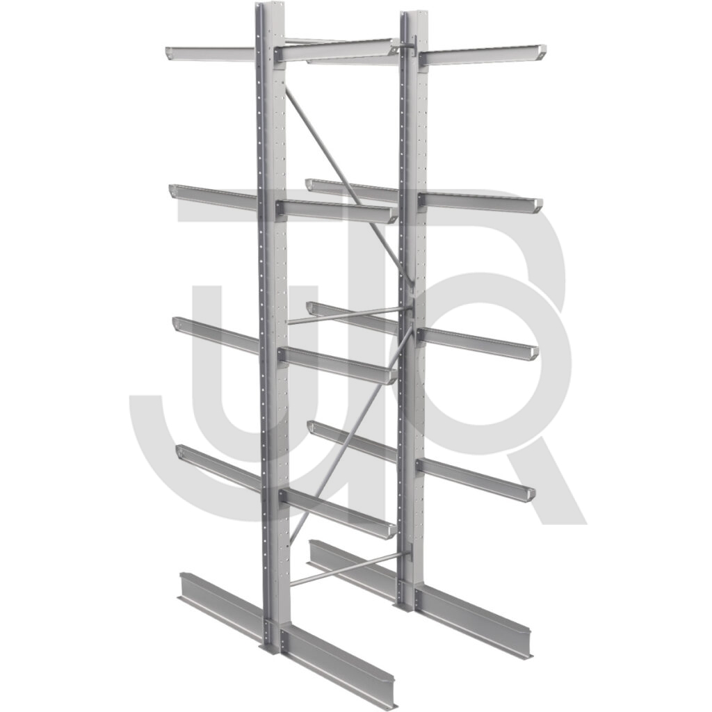 Dubbelzijdige draagarmstelling H4500 mm, 4 niveaus arm 1000 mm| startset-0