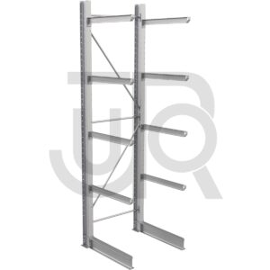 Enkelzijdige draagarmstelling H4500 mm, 4 niveaus arm 1200 mm| startset-0