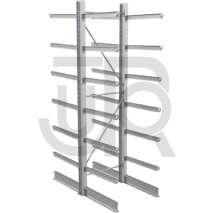 Dubbelzijdige draagarmstelling H4500 mm, 6 niveaus arm 1200 mm| startset-0