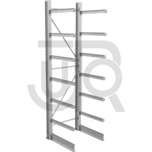 Enkelzijdige draagarmstelling H4500 mm, 6 niveaus arm 1200 mm| startset-0