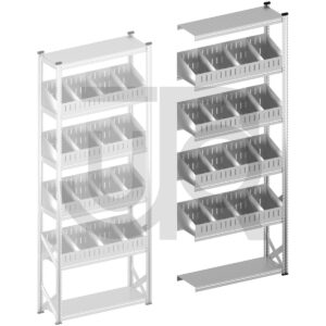 Vakkenstelling H3028 x D320 | aanbouwset vak 1200 mm | schuine opzetranden 100-200 mm-0