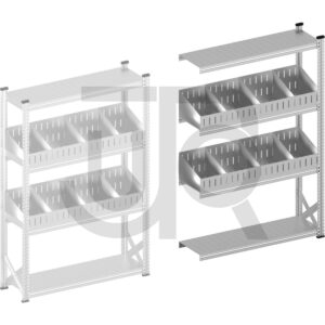 Vakkenstelling H1972 x D320 | aanbouwset vak 1350 mm | schuine opzetranden 100-200 mm-0