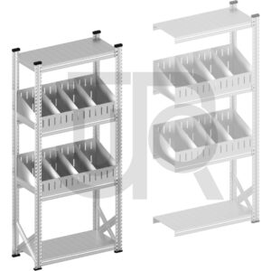 Vakkenstelling H1972 x D320 | startset vak 900 mm | schuine opzetranden 100-200 mm-0