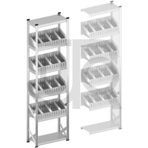 Vakkenstelling H3028 x D320 | startset vak 900 mm | schuine opzetranden 100-200 mm-0