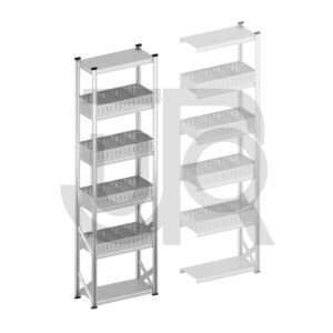 Vakkenstelling H3028 x D400 | startset vak 900 mm | rechte opzetranden 100 mm-0