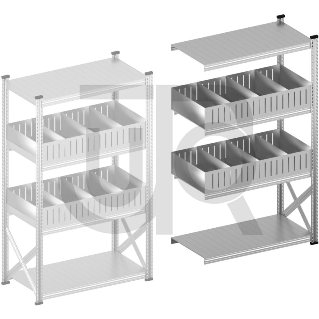 Vakkenstelling H1972 x D500 | aanbouwset vak 1200 mm | rechte opzetranden 200 mm-0