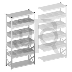 Vakkenstelling H3028 x D600 | startset vak 1500 mm | rechte opzetranden 100 mm-0