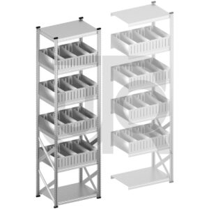 Vakkenstelling H3028 x D600 | startset vak 900 mm | rechte opzetranden 200 mm-0