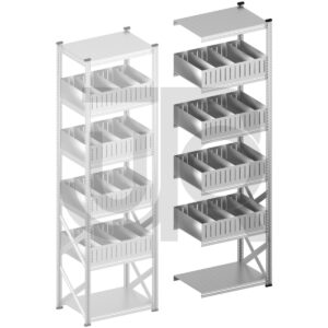 Vakkenstelling H3028 x D600 | aanbouwset vak 900 mm | rechte opzetranden 200 mm-0