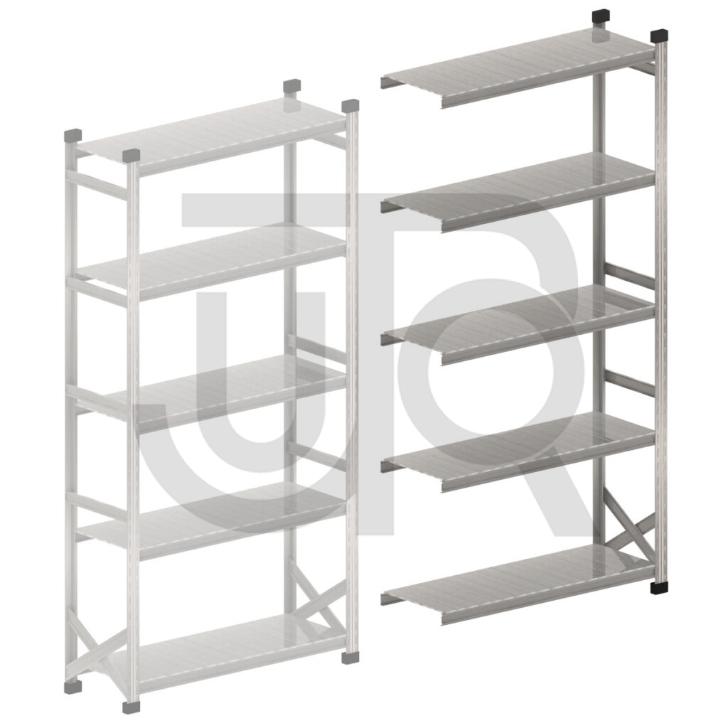 Gebruikte legbordstelling H2500 x D500 | aanbouwset vak 1800 mm-0